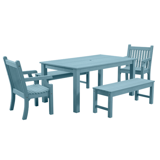 WINAWOOD Sandwick 5pce Dining Set w/ Backless Bench
