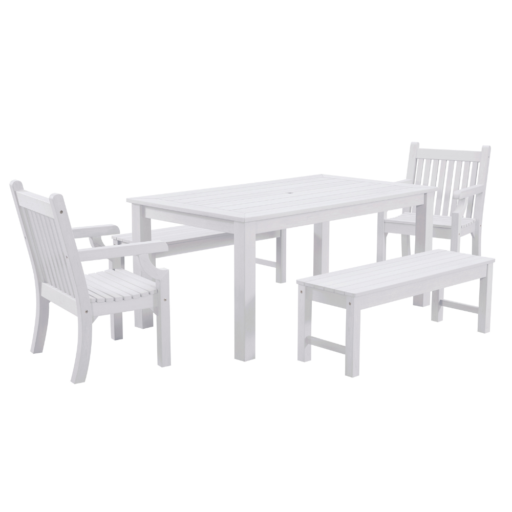 WINAWOOD Sandwick 5pce Dining Set w/ Backless Bench