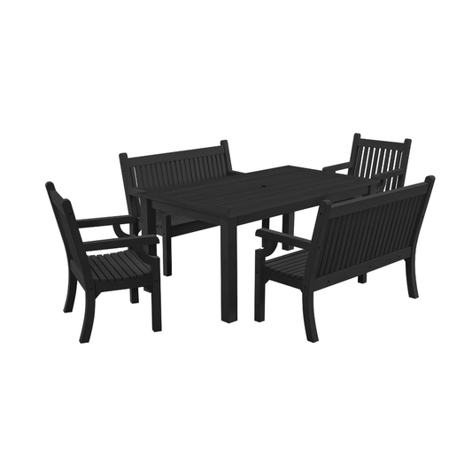 WINAWOOD Sandwick 5pce Dining Set w/ Bench
