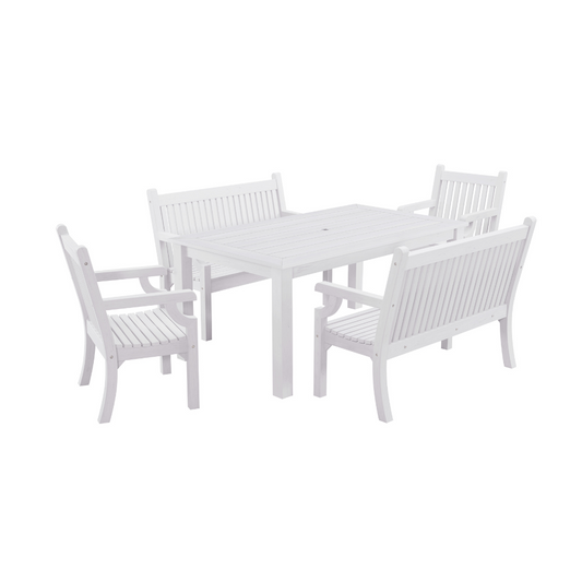 WINAWOOD Sandwick 5pce Dining Set w/ Bench