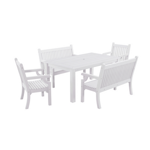 WINAWOOD Sandwick 5pce Dining Set w/ Bench