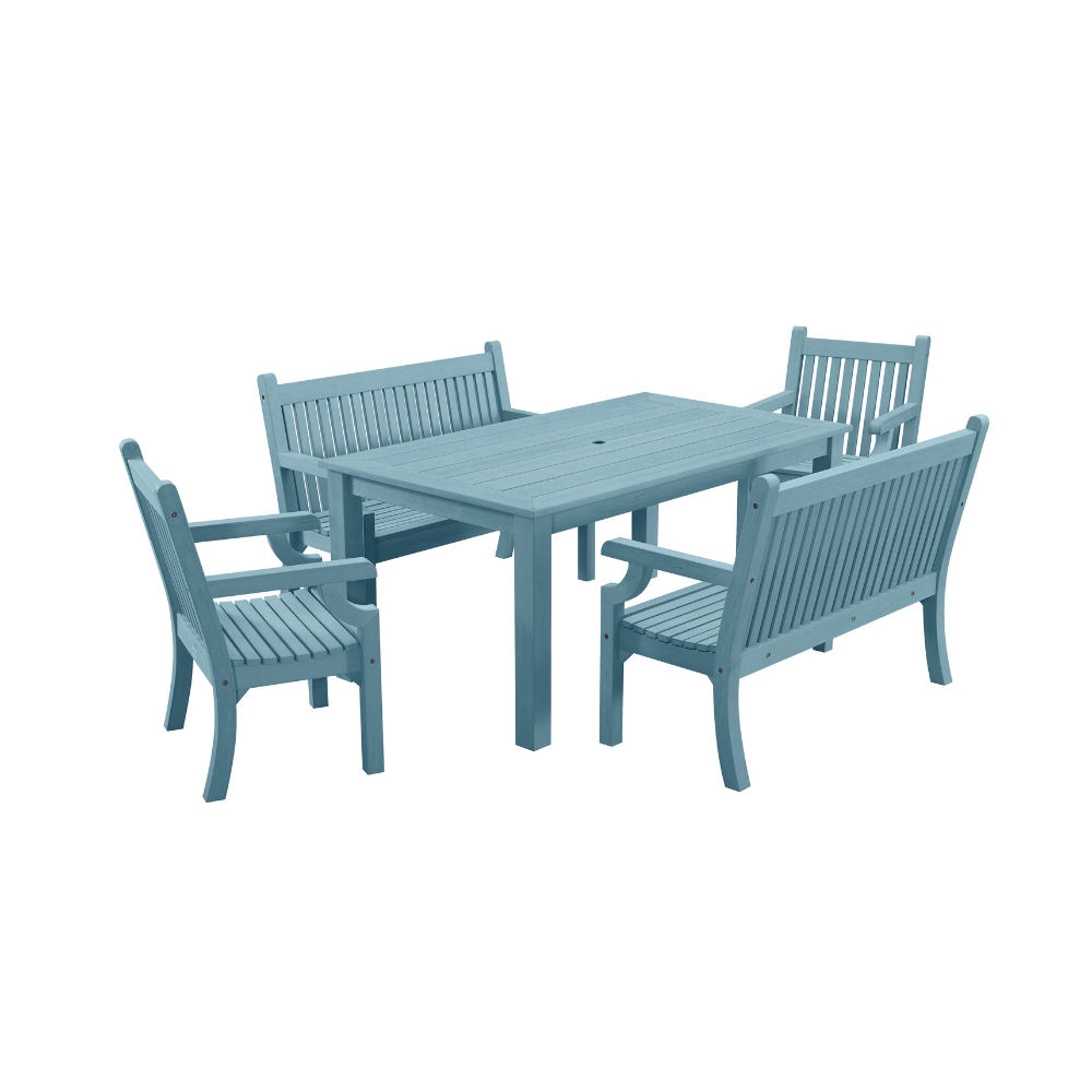 WINAWOOD Sandwick 5pce Dining Set w/ Bench