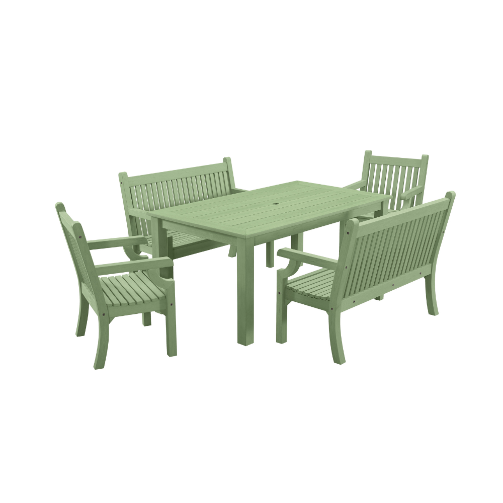 WINAWOOD Sandwick 5pce Dining Set w/ Bench