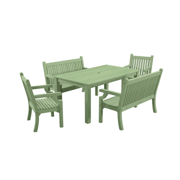 WINAWOOD Sandwick 5pce Dining Set w/ Bench