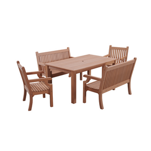 WINAWOOD Sandwick 5pce Dining Set w/ Bench