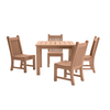 WINAWOOD Sandwick 5pce Side Chair & Square Table Set