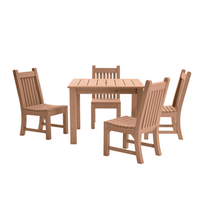 WINAWOOD Sandwick 5pce Side Chair & Square Table Set