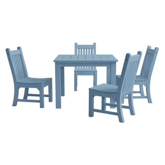 WINAWOOD Sandwick 5pce Side Chair & Square Table Set