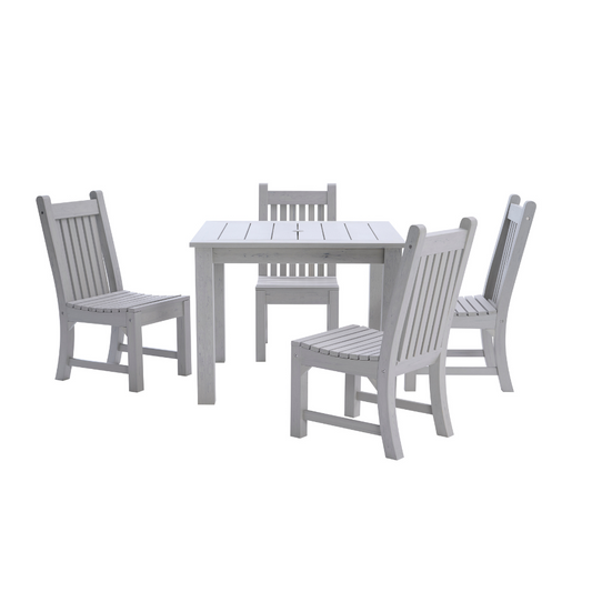 WINAWOOD Sandwick 5pce Side Chair & Square Table Set