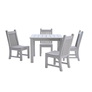 WINAWOOD Sandwick 5pce Side Chair & Square Table Set