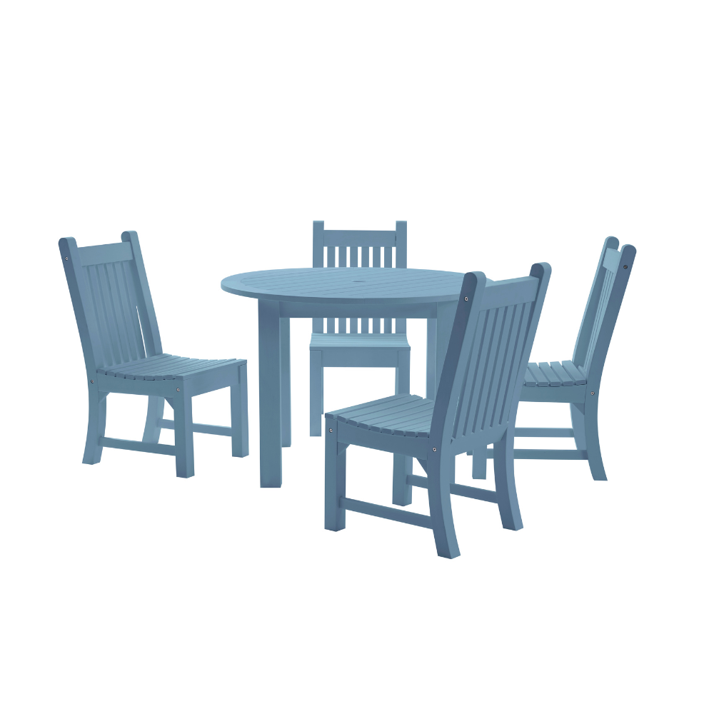 WINAWOOD Sandwick 5pce Side Chair & Round Table Set