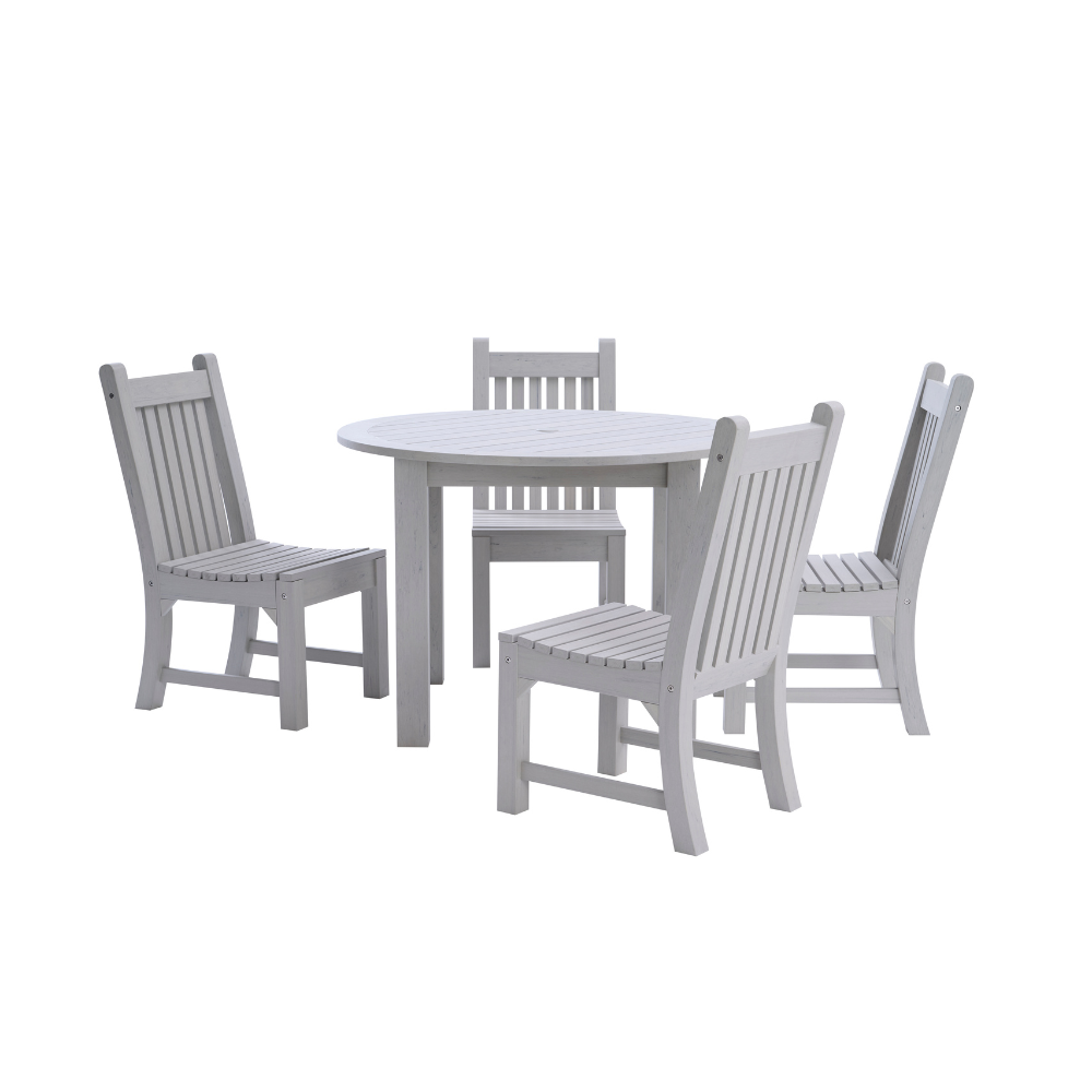 WINAWOOD Sandwick 5pce Side Chair & Round Table Set