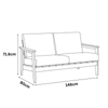 WINAWOOD Skara Wood Effect Twin Sofa Set