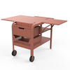 ZiiPa Fredda Deluxe Garden Trolley with Side Tables - Terracotta