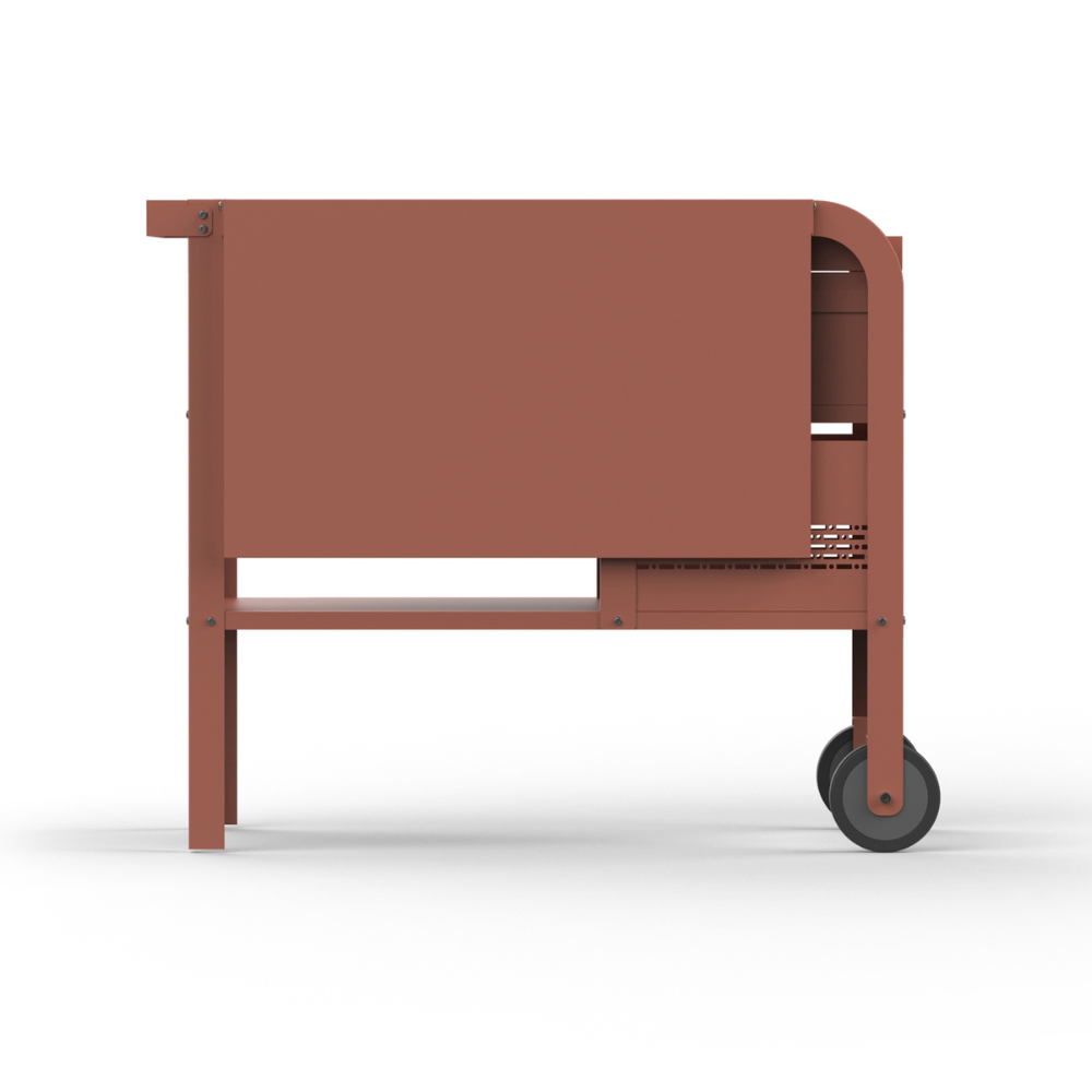 Load image into Gallery viewer, ZiiPa Fredda Deluxe Garden Trolley with Side Tables - Terracotta