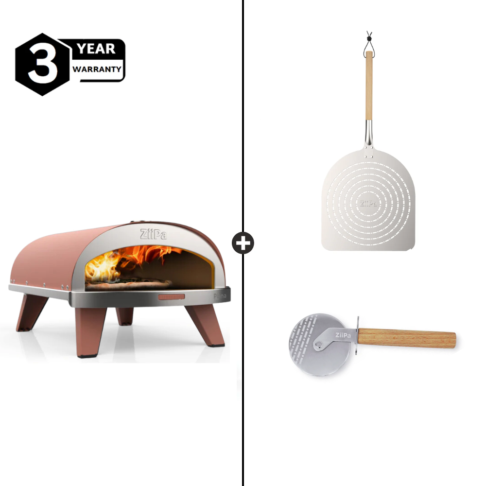 ZiiPa Piana Gas Pizza Oven Starter Kit - Terracotta