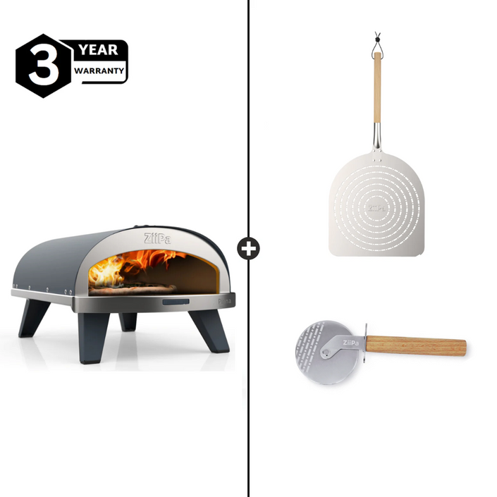 ZiiPa Piana Gas Pizza Oven Starter Kit - Slate/Ardoise