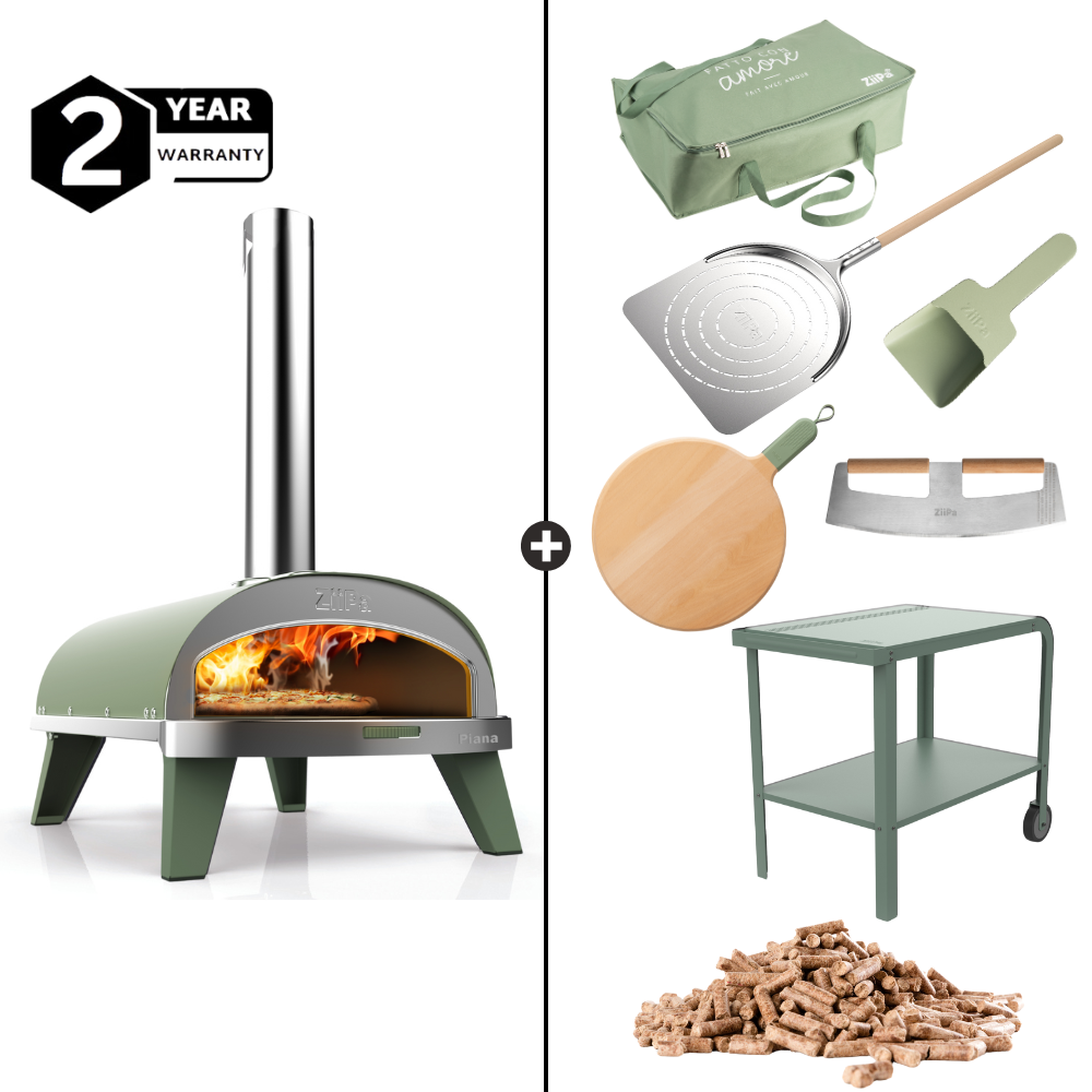 ZiiPa Piana Wood Pellet Pizza Oven Deluxe Kit