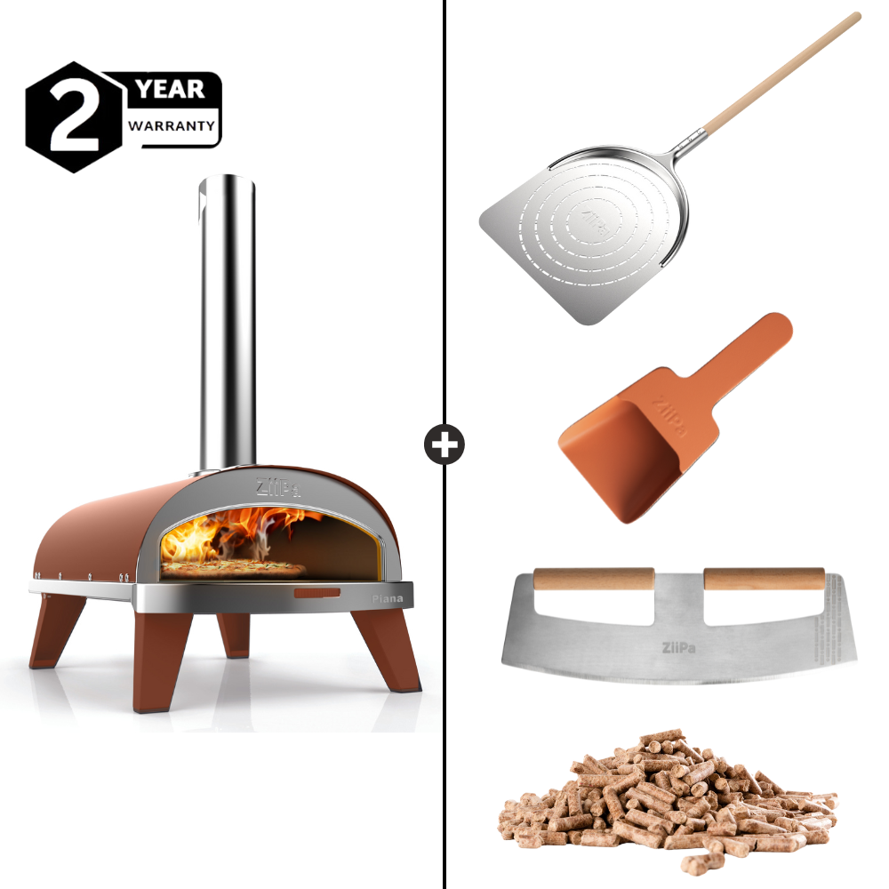 Load image into Gallery viewer, ZiiPa Piana Wood Pellet Pizza Oven Starter Kit - Terracotta