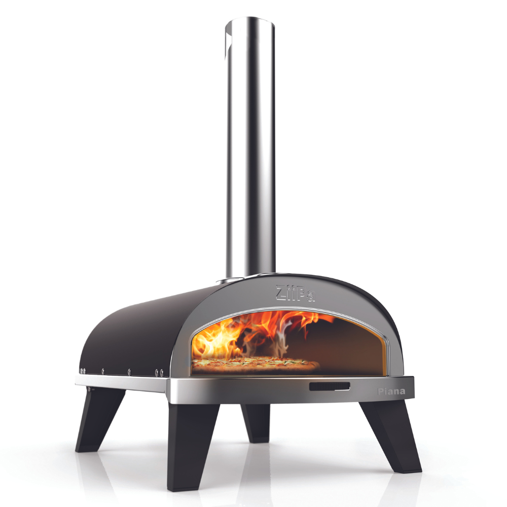 Load image into Gallery viewer, ZiiPa Piana Wood Pellet Pizza Oven with Rotating Stone - Charcoal/Charbon