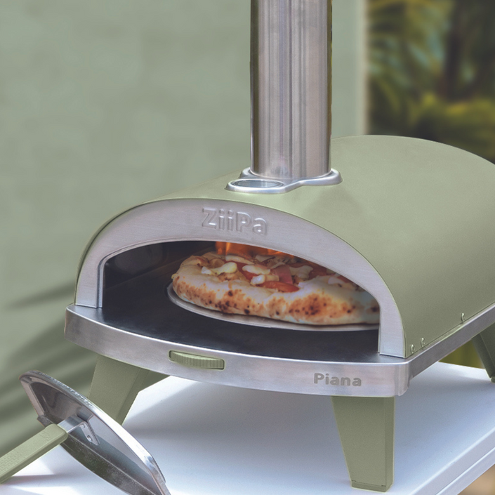 ZiiPa Piana Wood Pellet Pizza Oven with Rotating Stone - Eucalyptus