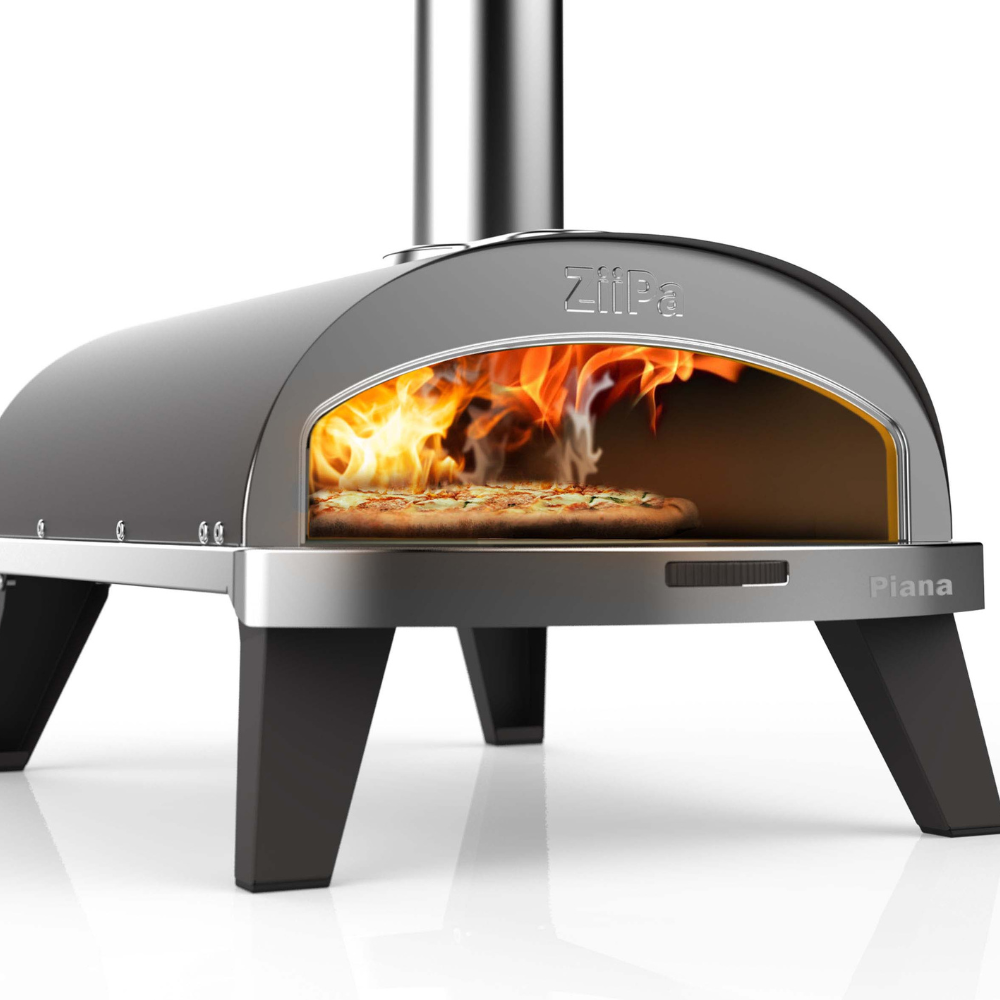 Load image into Gallery viewer, ZiiPa Piana Wood Pellet Pizza Oven with Rotating Stone - Slate/Ardoise