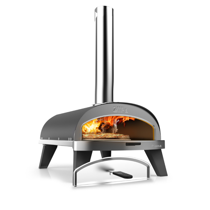 ZiiPa Piana Wood Pellet Pizza Oven with Rotating Stone - Slate/Ardoise