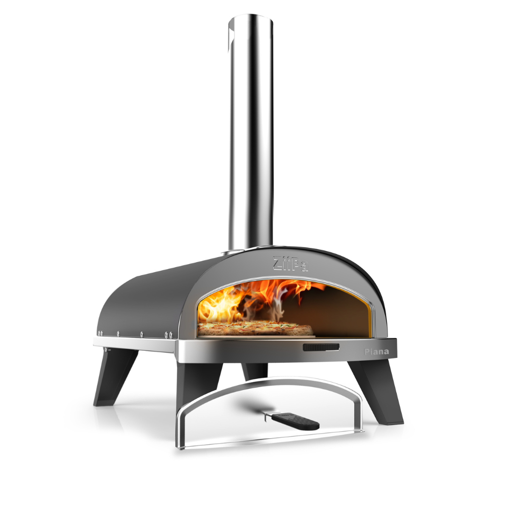 Load image into Gallery viewer, ZiiPa Piana Wood Pellet Pizza Oven with Rotating Stone - Slate/Ardoise