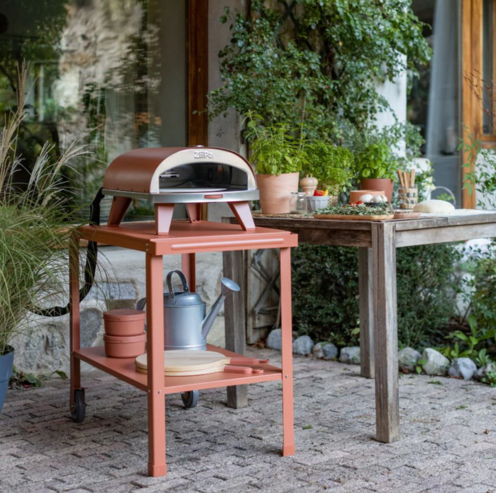 Load image into Gallery viewer, ZiiPa Vallone Garden Trolley with Shelf - Terracotta