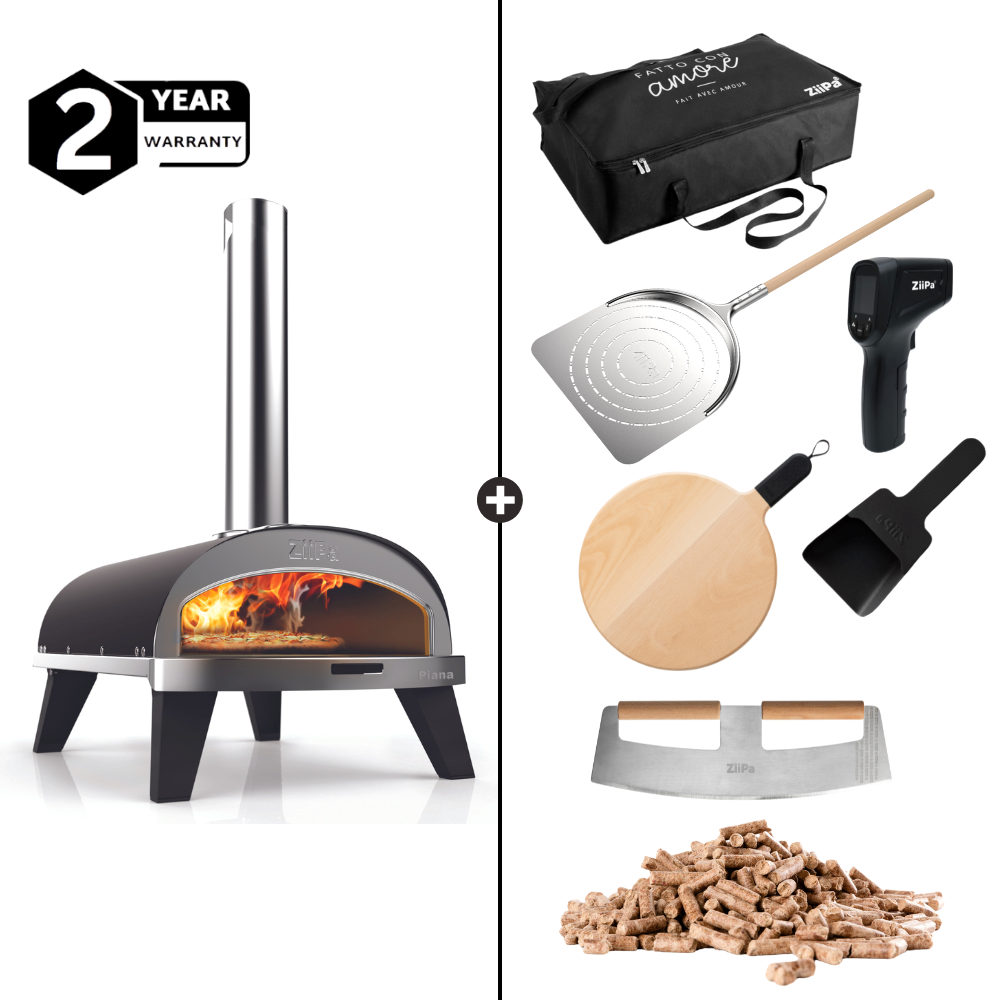 ZiiPa Piana Wood Pellet Pizza Oven Chef's Kit