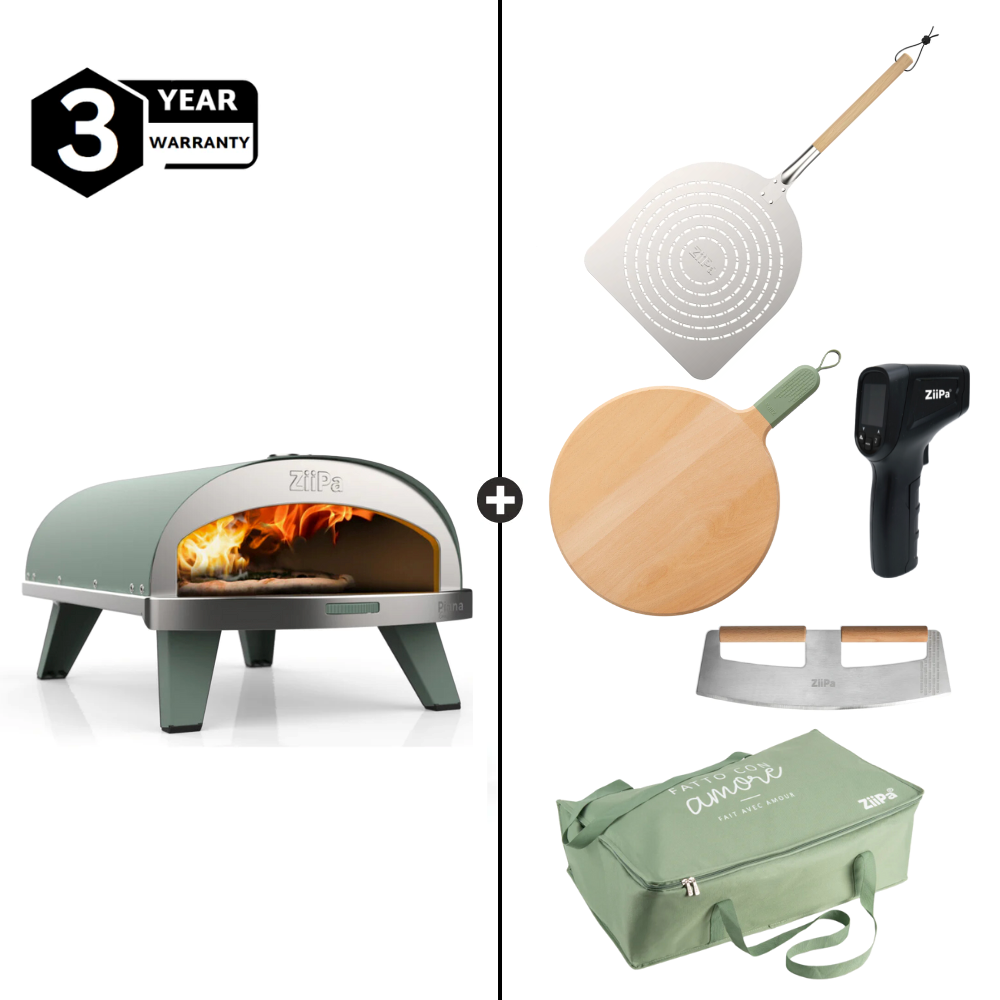 ZiiPa Piana Gas Pizza Oven Chef Bundle - Eucalyptus