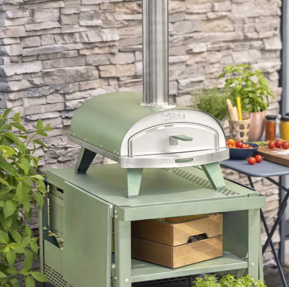 Load image into Gallery viewer, ZiiPa Fredda Deluxe Garden Trolley with Side Tables - Eucalyptus