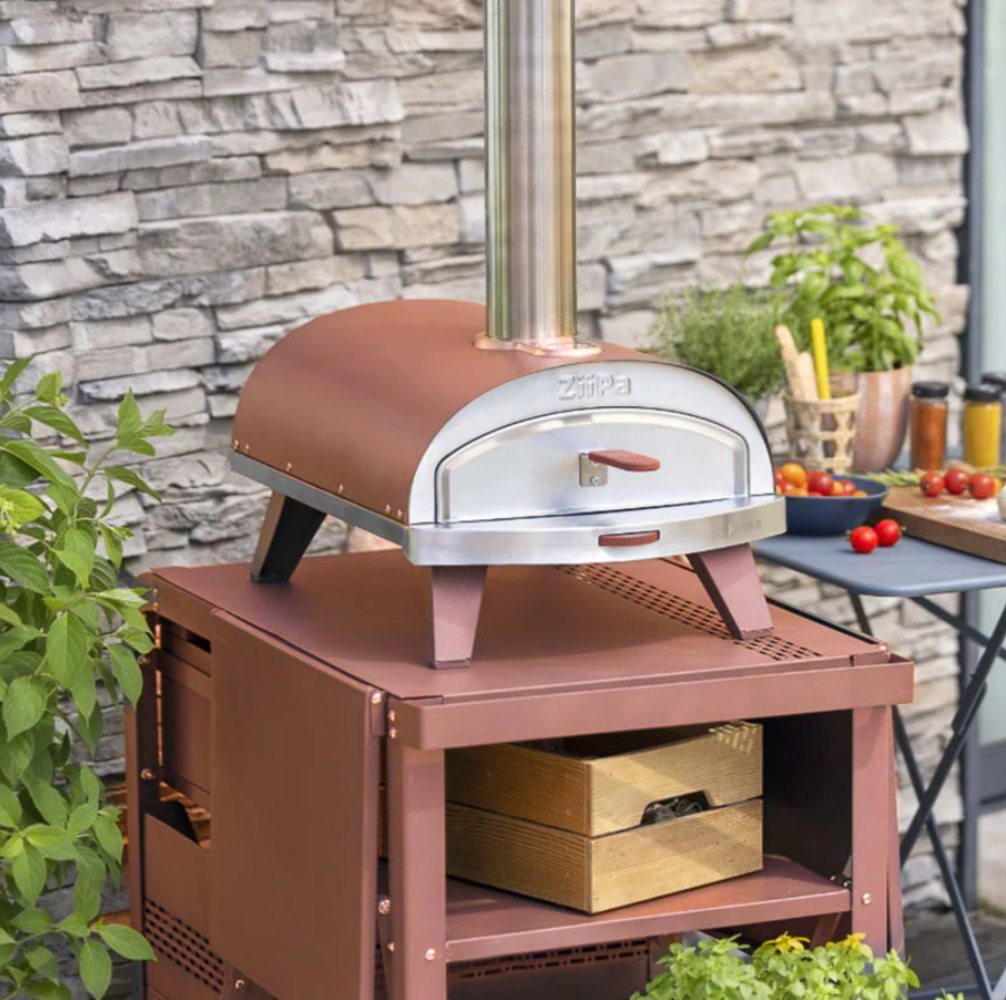 Load image into Gallery viewer, ZiiPa Fredda Deluxe Garden Trolley with Side Tables - Terracotta