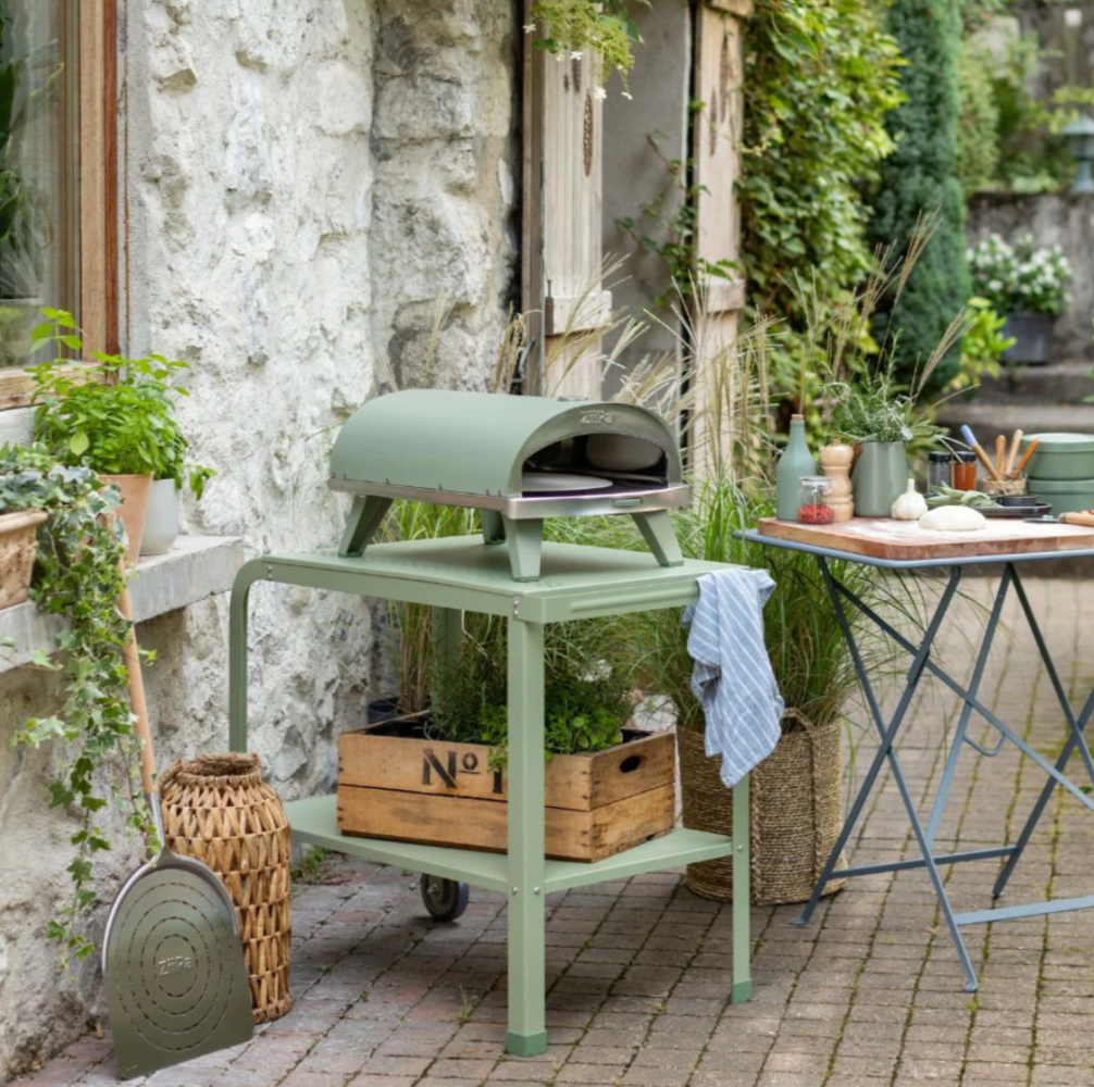 Load image into Gallery viewer, ZiiPa Vallone Garden Trolley with Shelf - Eucalyptus