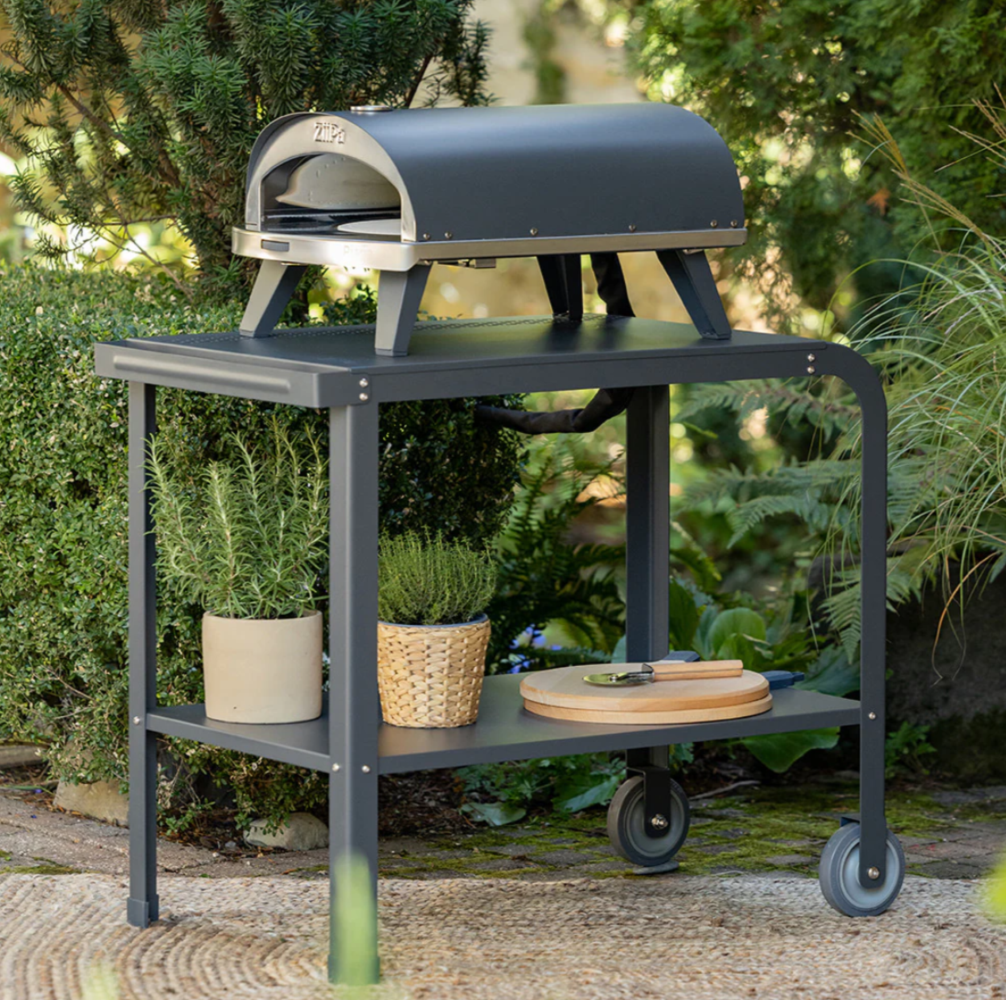Load image into Gallery viewer, ZiiPa Vallone Garden Trolley with Shelf - Slate/Ardoise