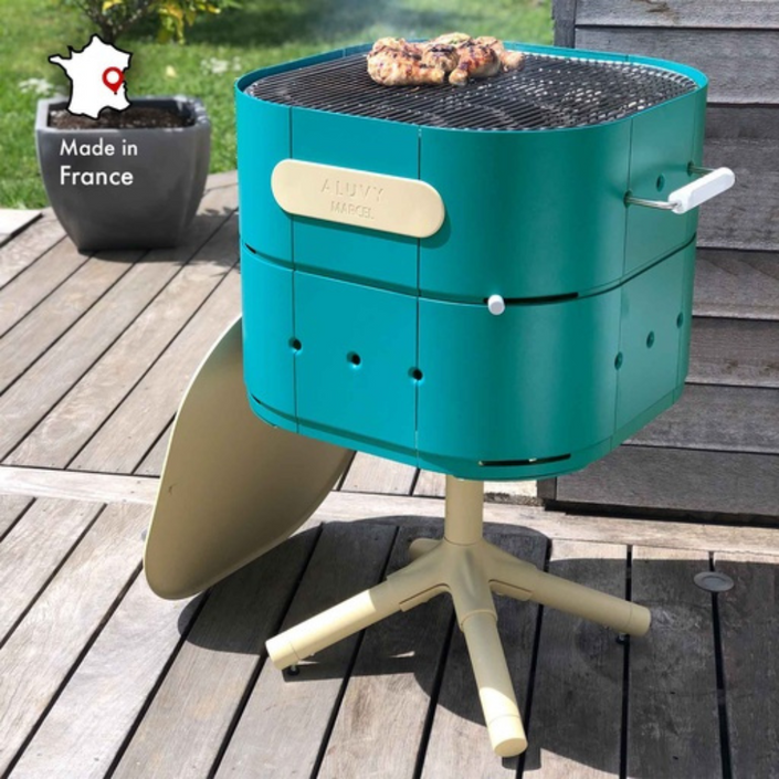 ALUVY MARCEL Original Charcoal Cook & Store Deluxe Package - Blanc