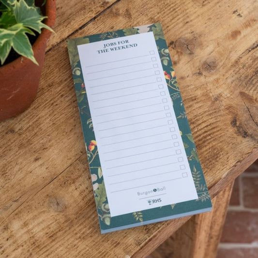 BURGON & BALL "Weekend Jobs" List Pad - RHS Gift Collection