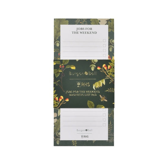 BURGON & BALL "Weekend Jobs" List Pad - RHS Gift Collection