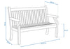 WINAWOOD Sandwick 2 Seater Bench - 1216mm