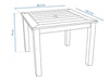 WINAWOOD Square Dining Table - 983mm