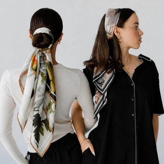 ARTIFACT Square Silk Scarf - Liora Garden