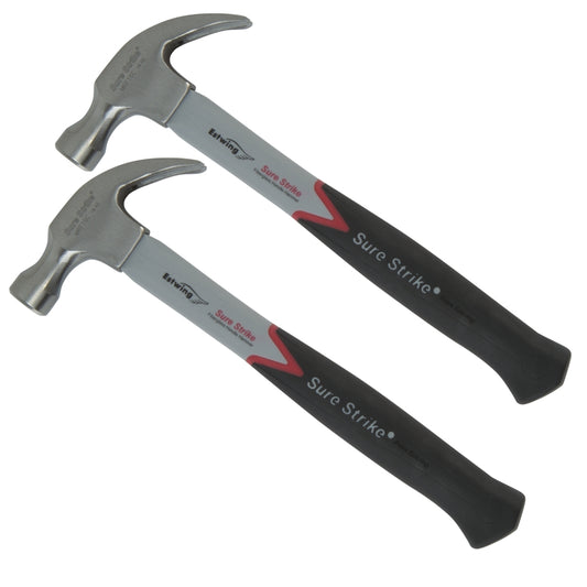 ESTWING Sure Strike Curved Claw Hammer - Fibreglass 20oz