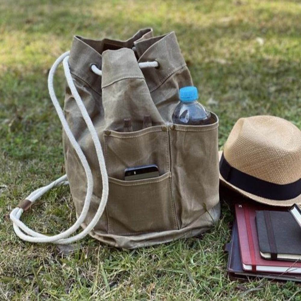 Load image into Gallery viewer, HEAVEN IN EARTH Waxed Canvas Utility Bag