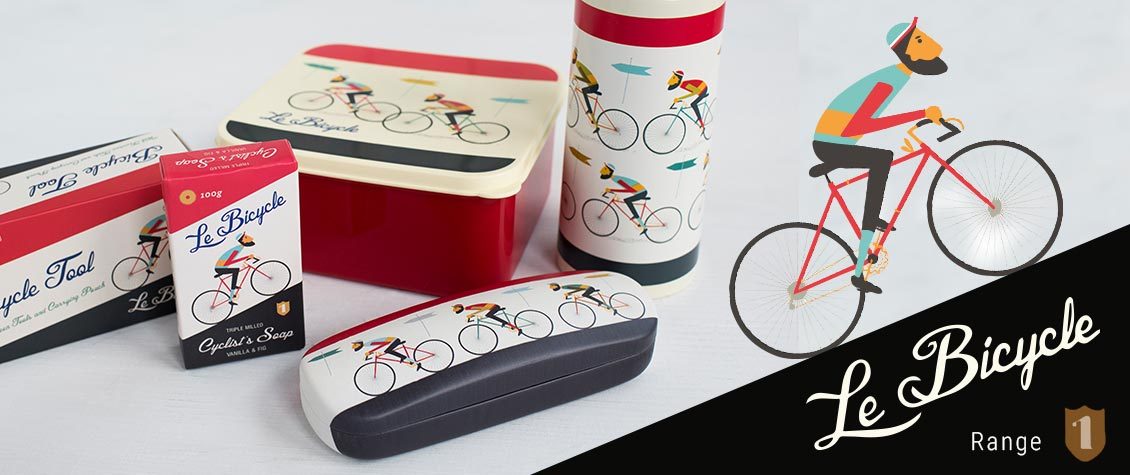 Load image into Gallery viewer, REX LONDON Le Bicycle Travel Shaving Set