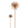 MARTHA'S VINEYARD Garden Stake Dandelions Set of 2 - Natural Rust