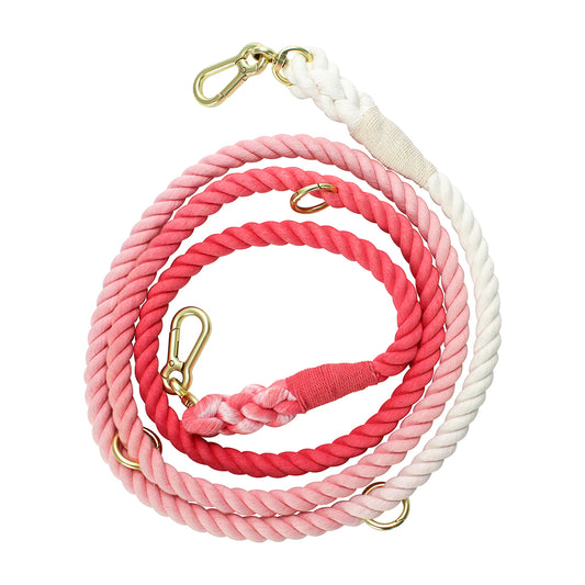 ANNABEL TRENDS Hot Dog Multipurpose Rope Lead - Peach Powder