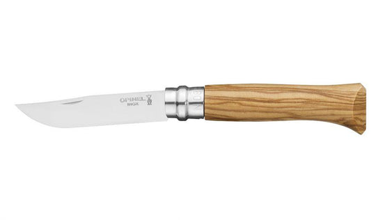OPINEL N8 Olive Wood with Sheath - Gift Boxed