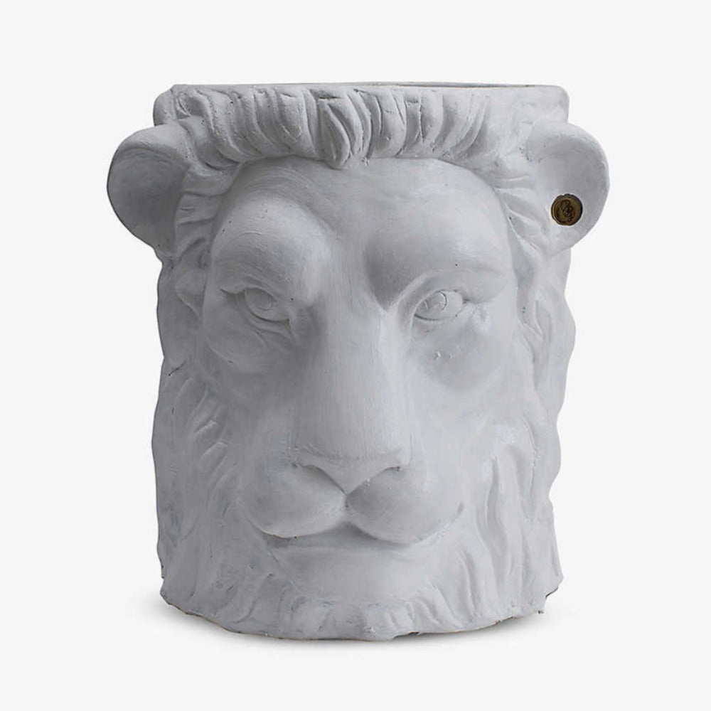 GARDEN GLORY Lion Pot Large - White