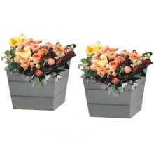 Load image into Gallery viewer, WINAWOOD Planter Pot Set of 2 - Small - Stone Grey