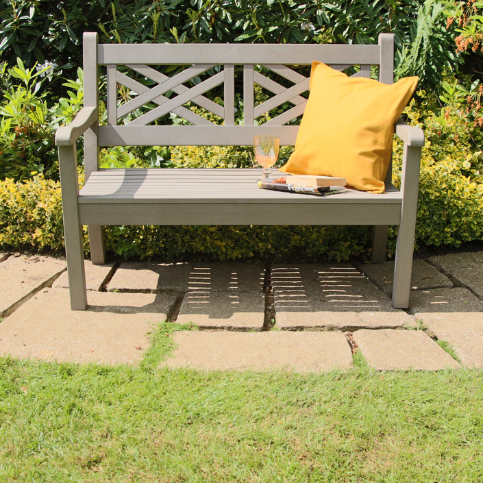 WINAWOOD Speyside 2 Seater Bench - 1216mm - Stone Grey